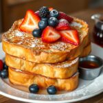 French Toast with Salted Caramel Sauce