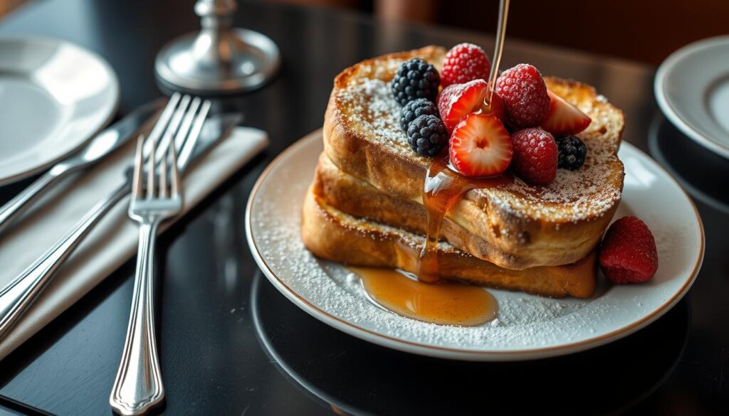 French toast presentation