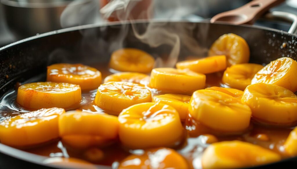 caramelizing bananas for perfect texture and flavor enhancement