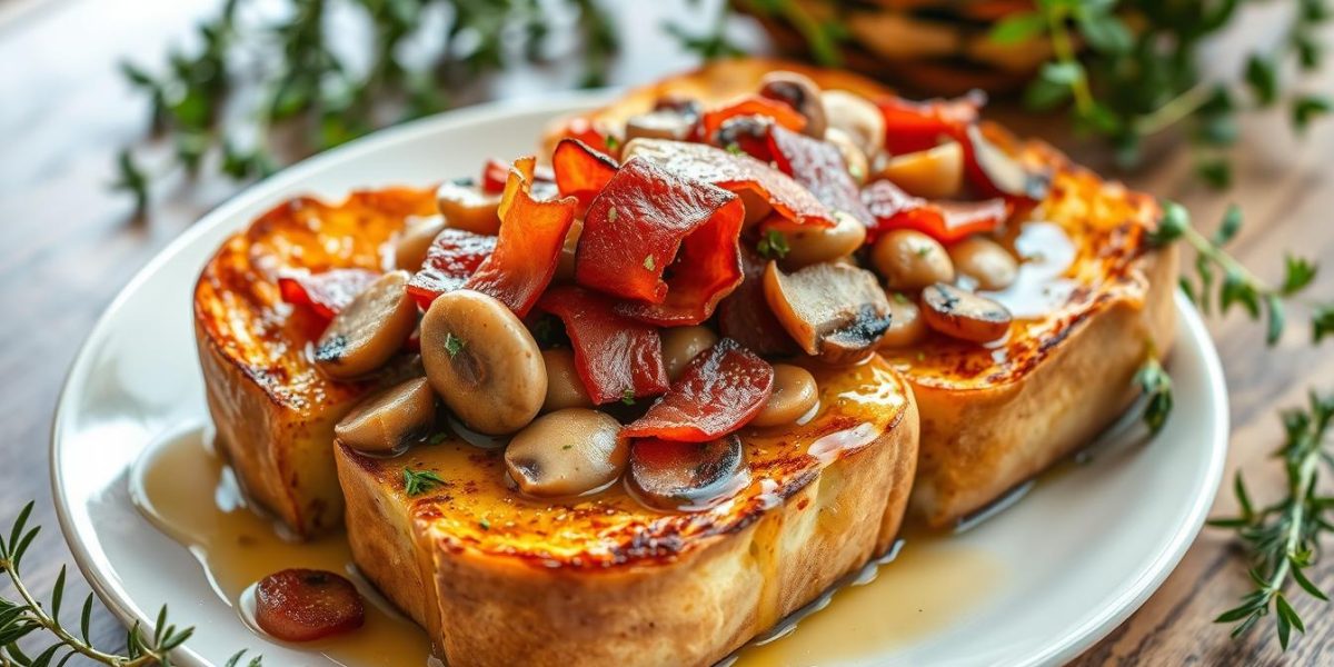 Mushroom & Bacon French Toast